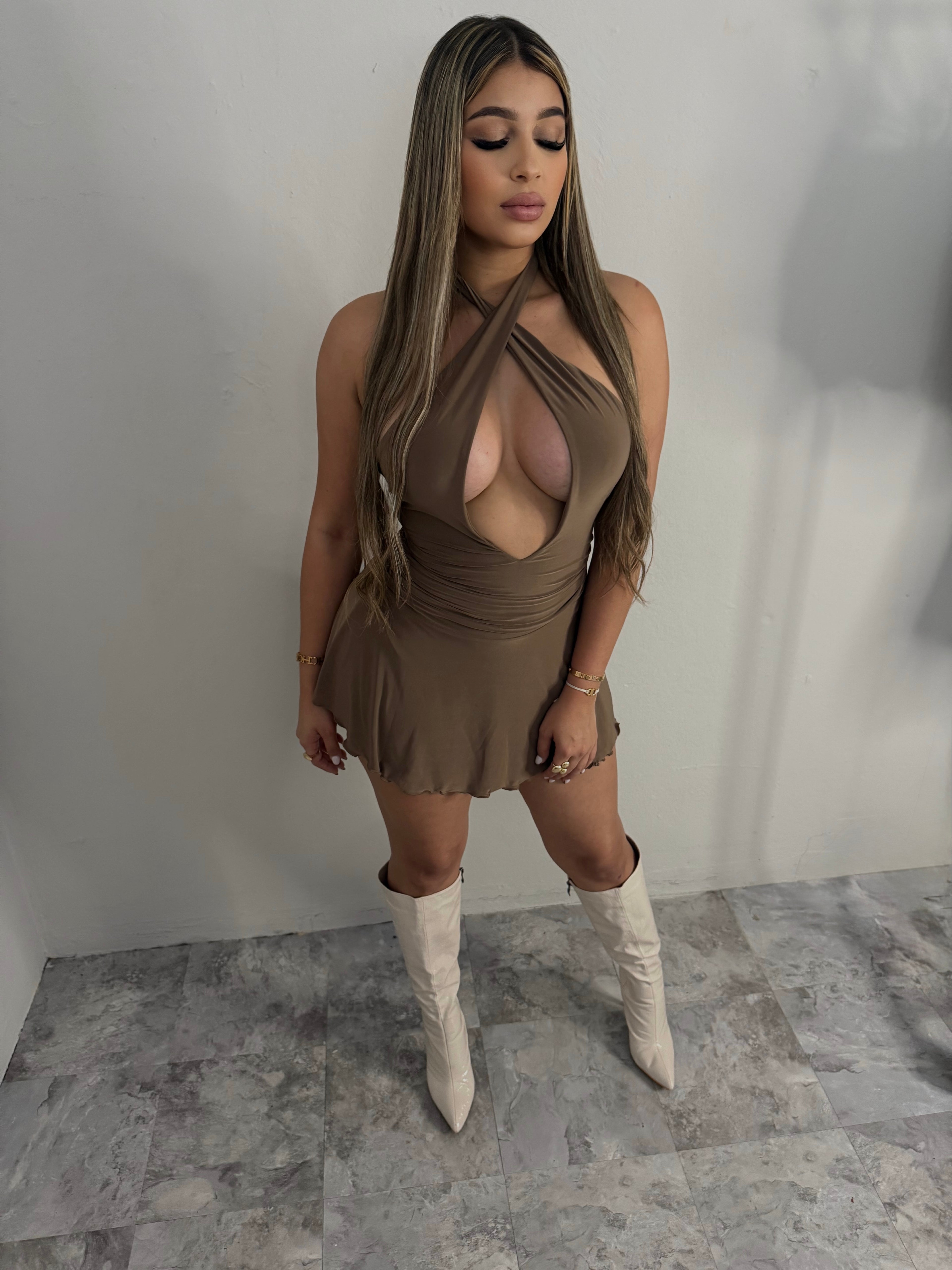 Sultry mocha jumpsuit